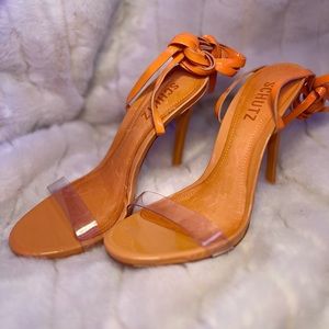 Schutz orange heels
